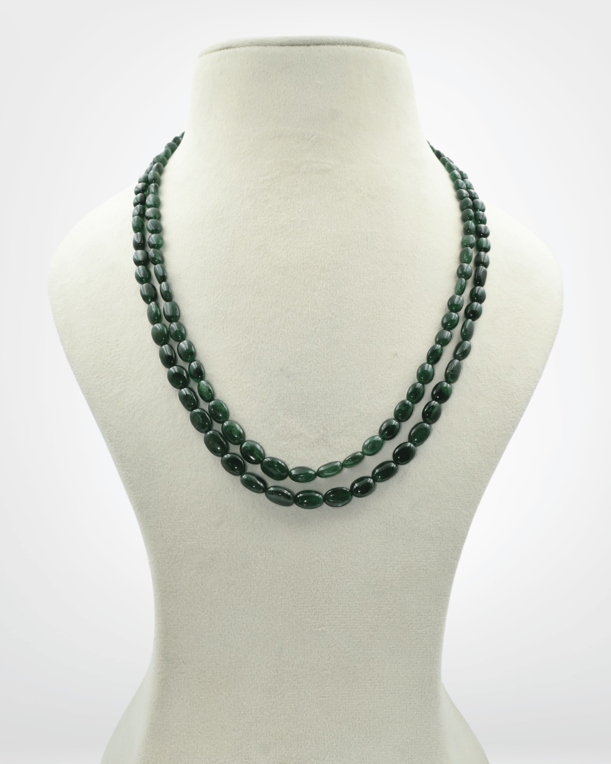 Natural Tanzanite Gemstone Oval Bead Necklace