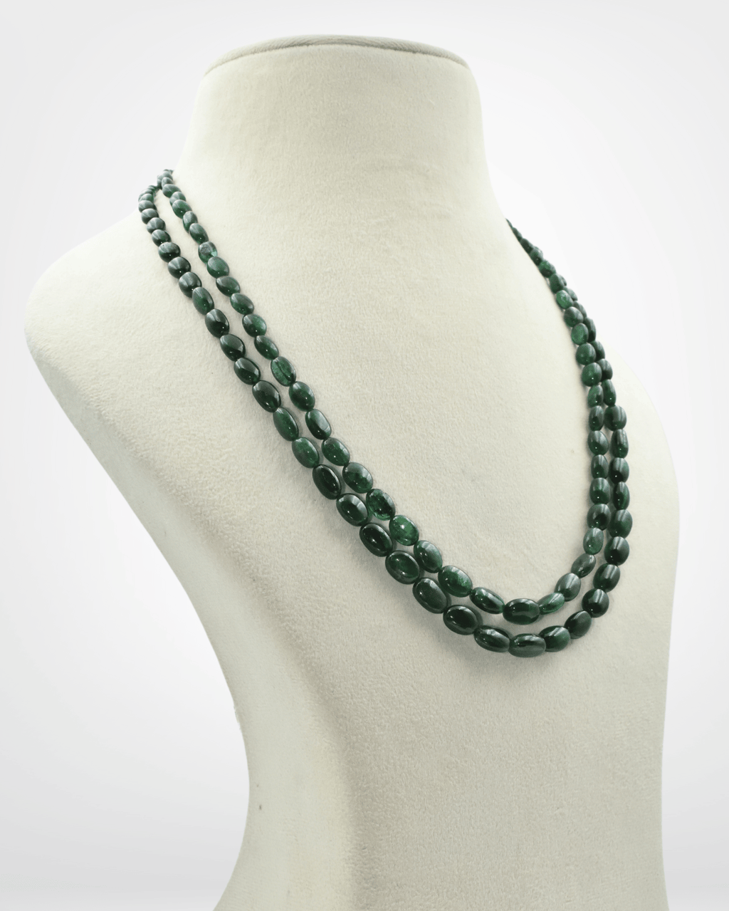 Natural Tanzanite Gemstone Oval Bead Necklace