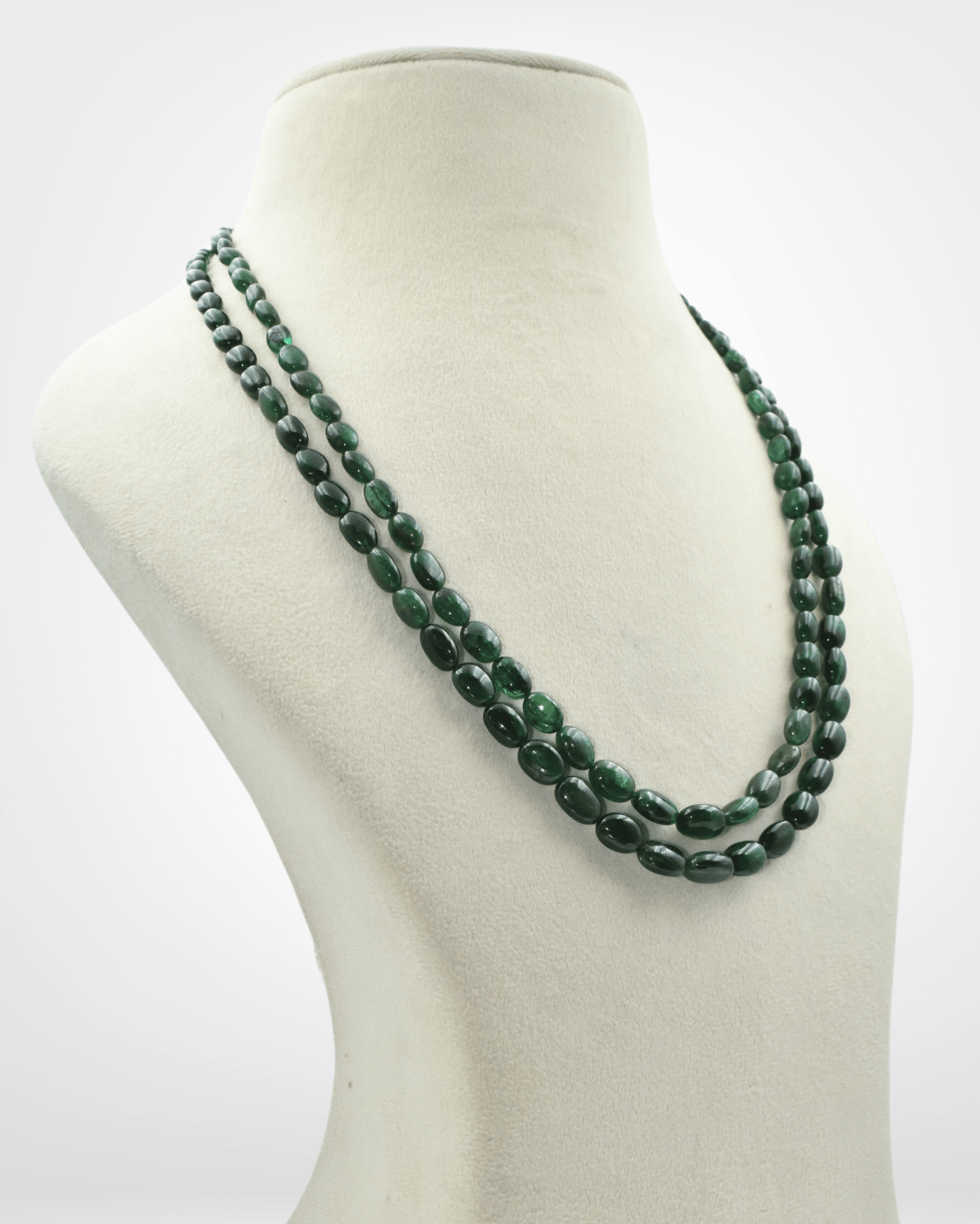 Natural Tanzanite Gemstone Oval Bead Necklace