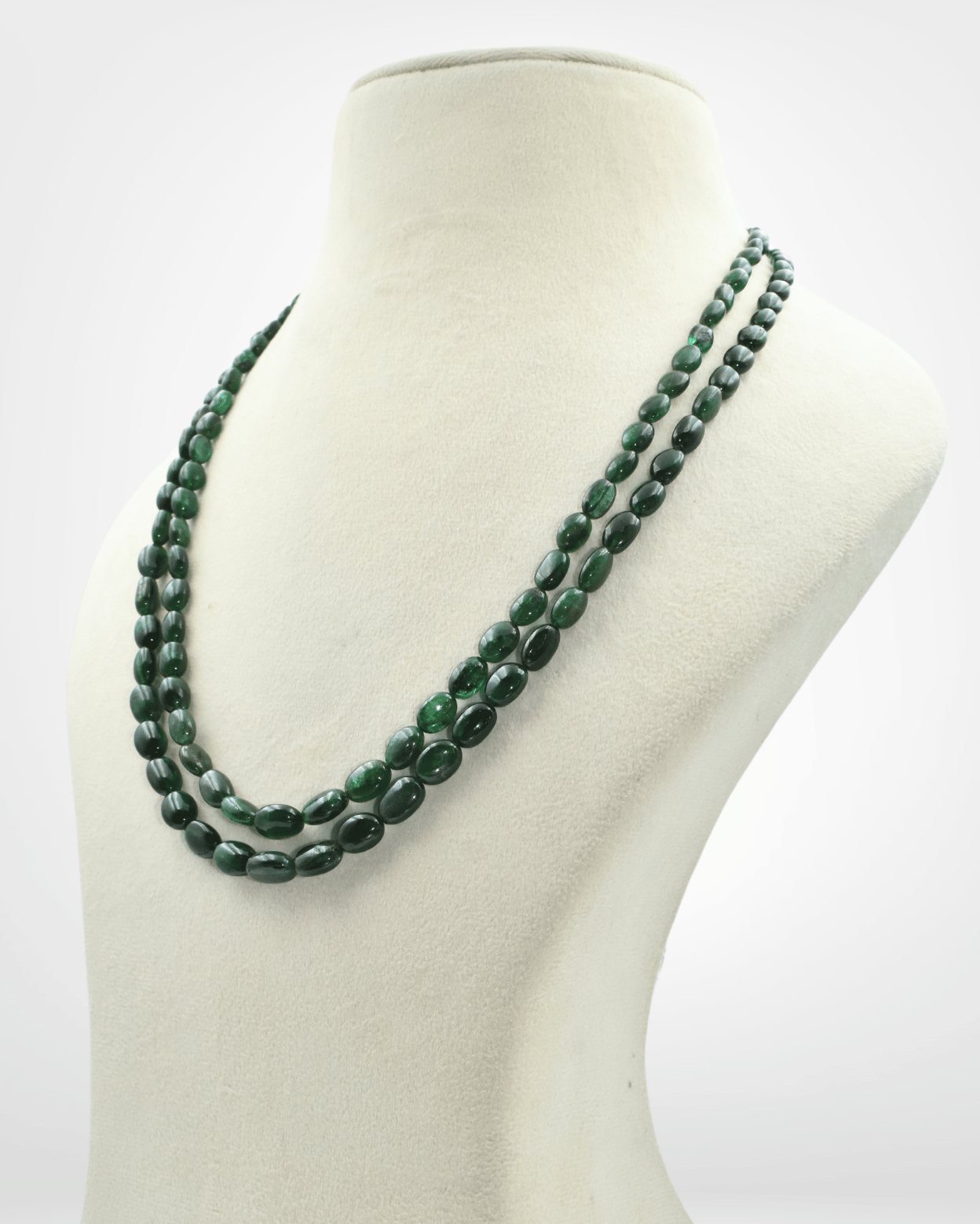 Natural Tanzanite Gemstone Oval Bead Necklace